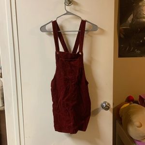 Forever 21 red overall skirt